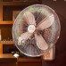 Sunny 16 Inches European Red Bronze Retro Wall Fan 3 Speeds Adjustable  Mechanical Style/Remote Control Style (Color : Mechanical) - B07G7B5NWV